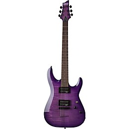 Schecter Guitar Research C-6 Elite Electric Guitar Transparent Purple Burst