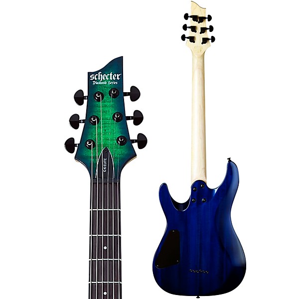 Schecter Guitar Research C-6 Elite 6-String Electric Guitar Aquaburst