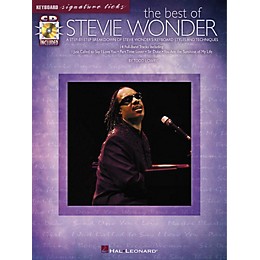 Hal Leonard The Best of Stevie Wonder Signature Licks Keyboard Series Softcover with CD Performed by Stevie Wonder