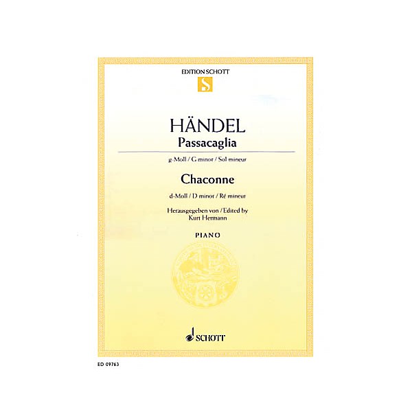 Schott Passacaglia in G Minor and Chaconne in D Minor Schott Series