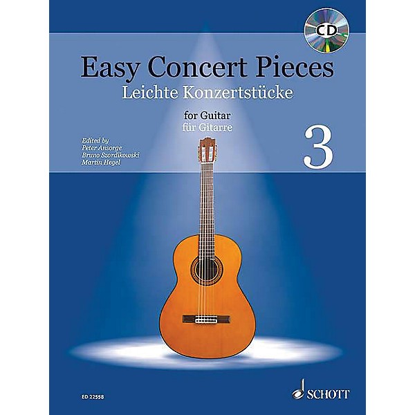 Schott Easy Concert Pieces for Guitar, Volume 3 Guitar Series Softcover with CD