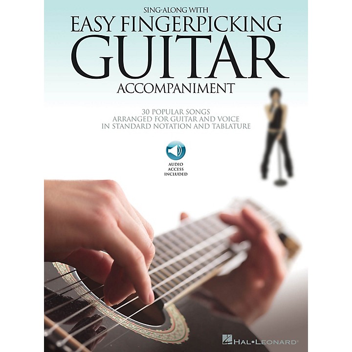 Hal Leonard Sing Along With Easy Fingerpicking Guitar Guitar Collection Book/Audio