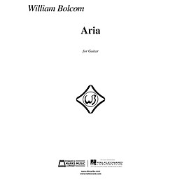 Edward B. Marks Music Company Aria (for Guitar) E.B. Marks Series Softcover Composed by William Bolcom