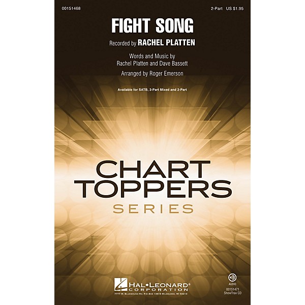 Hal Leonard Fight Song 2-Part by Rachel Platten arranged by Roger Emerson