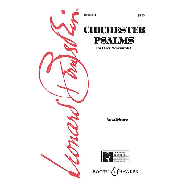 Boosey and Hawkes Chichester Psalms Vocal Score composed by Leonard Bernstein