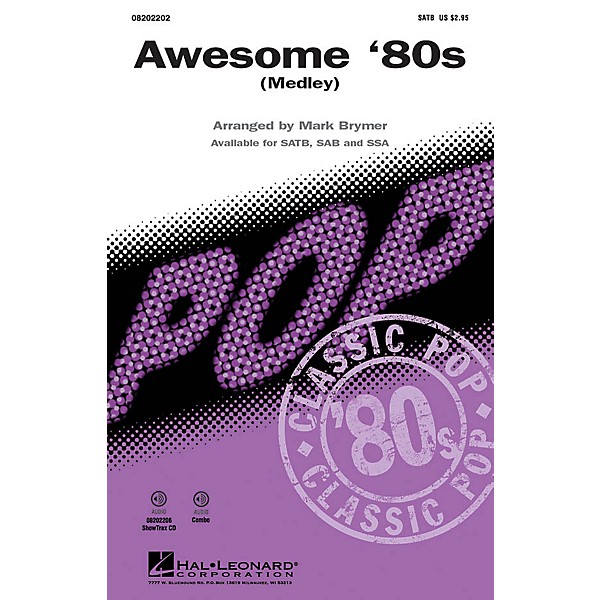 Hal Leonard Awesome '80s SAB Arranged by Mark Brymer