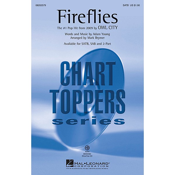 Hal Leonard Fireflies ShowTrax CD by Owl City Arranged by Mark Brymer