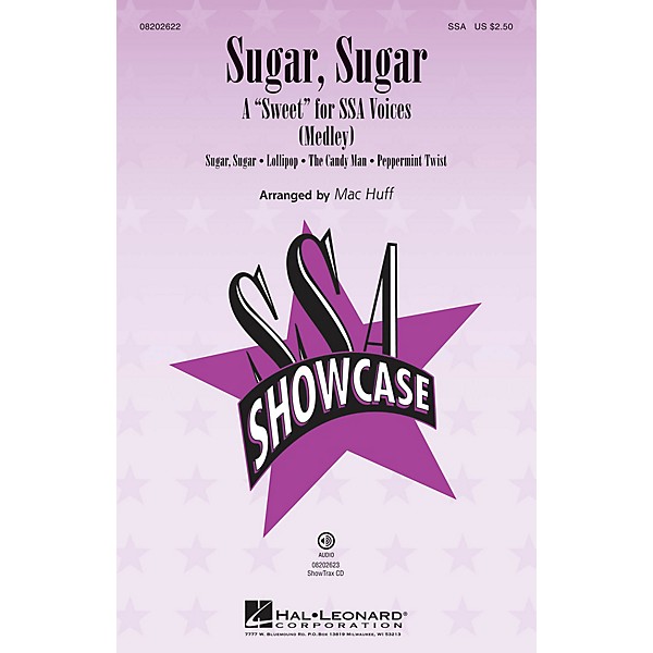 Hal Leonard Sugar, Sugar (A Sweet for SSA Voices (Medley)) ShowTrax CD Arranged by Mac Huff