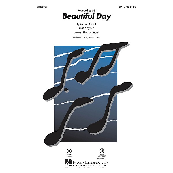 Hal Leonard Beautiful Day 2-Part by U2 Arranged by Mac Huff