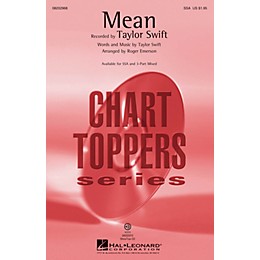 Hal Leonard Mean ShowTrax CD by Taylor Swift Arranged by Roger Emerson