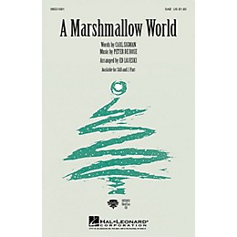 Hal Leonard A Marshmallow World 2-Part Arranged by Ed Lojeski