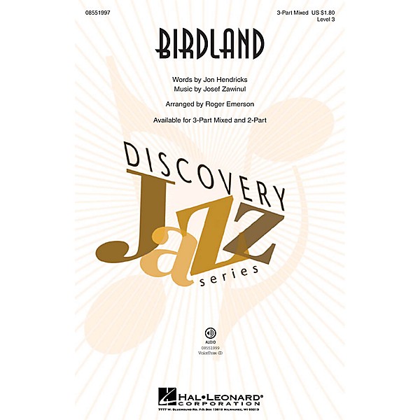 Hal Leonard Birdland (Discovery Level 3) 2-Part Arranged by Roger Emerson