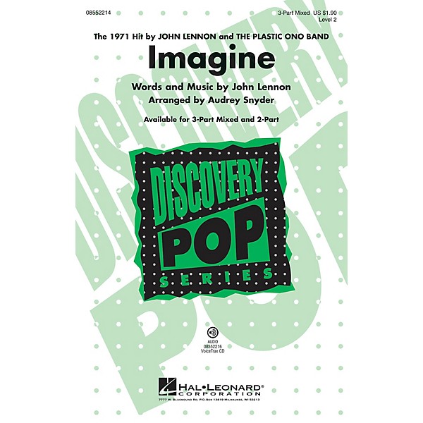 Hal Leonard Imagine (Discovery Level 2) VoiceTrax CD by John Lennon Arranged by Audrey Snyder