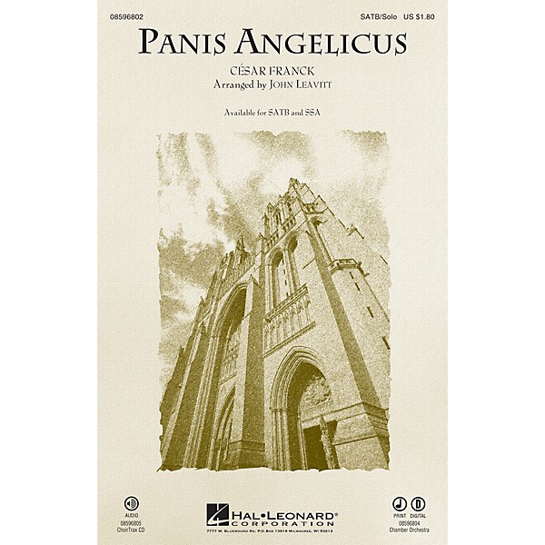 Hal Leonard Panis Angelicus CHOIRTRAX CD Arranged by John Leavitt