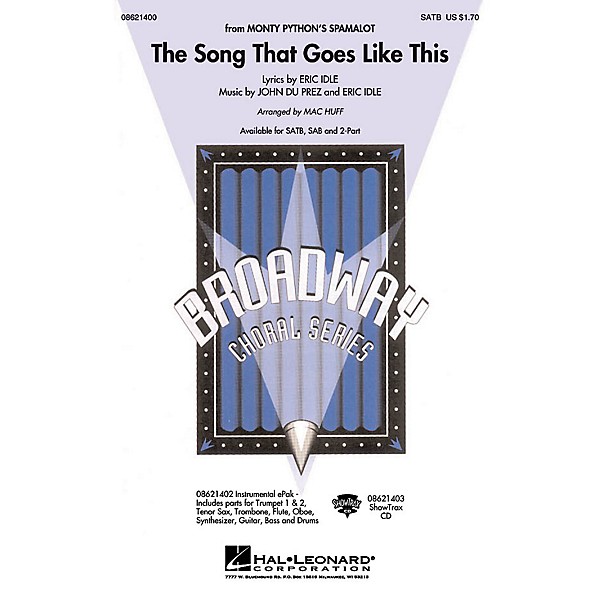 Hal Leonard The Song That Goes like This 2-Part Arranged by Mac Huff