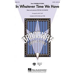 Hal Leonard In Whatever Time We Have TTBB Arranged by Mac Huff