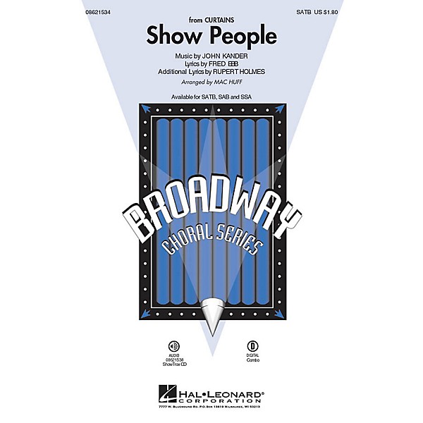 Hal Leonard Show People (from Curtains) ShowTrax CD Arranged by Mac Huff