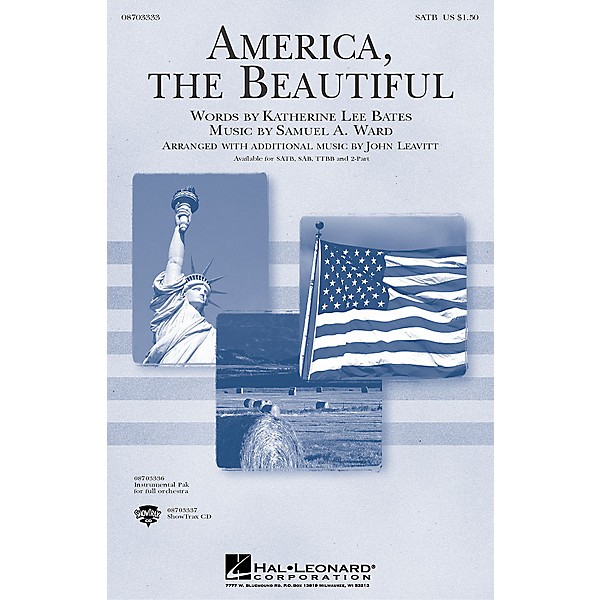 Hal Leonard America, the Beautiful (TTBB) TTBB Arranged by John Leavitt