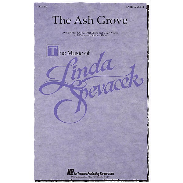 Hal Leonard The Ash Grove 2-Part Arranged by Linda Spevacek
