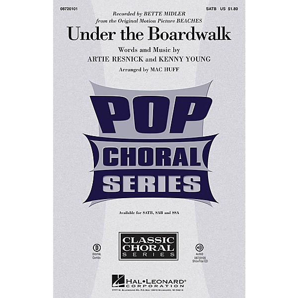 Hal Leonard Under the Boardwalk Combo (Digital) by Bette Midler Arranged by Mac Huff