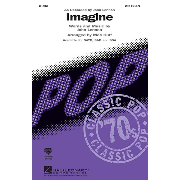 Hal Leonard Imagine SSA by John Lennon Arranged by Mac Huff