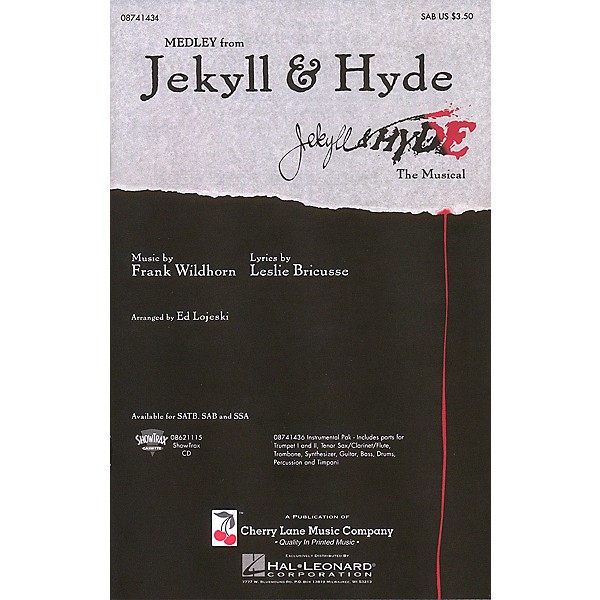 Cherry Lane Jekyll & Hyde (Medley) Combo Parts Arranged by Ed Lojeski