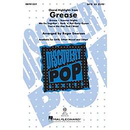 Hal Leonard Grease (Choral Highlights) 2-Part Arranged by Roger Emerson