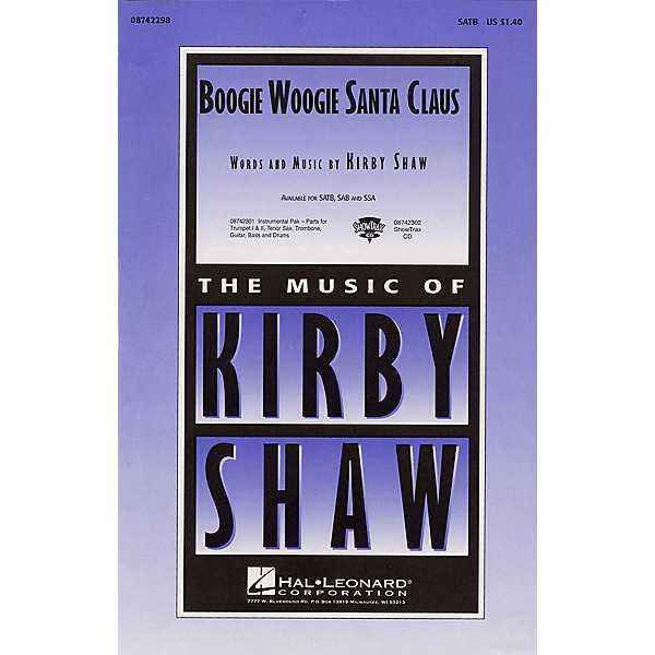 Hal Leonard Boogie Woogie Santa Claus ShowTrax CD Composed by Kirby Shaw