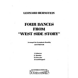 Leonard Bernstein Music Four Dances from West Side Story (Band Score) Concert Band Arranged by Ian Polster