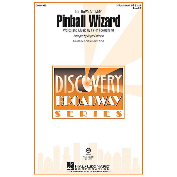 Hal Leonard Pinball Wizard (Discovery Level 3 VoiceTrax CD) VoiceTrax CD by The Who Arranged by Roger Emerson