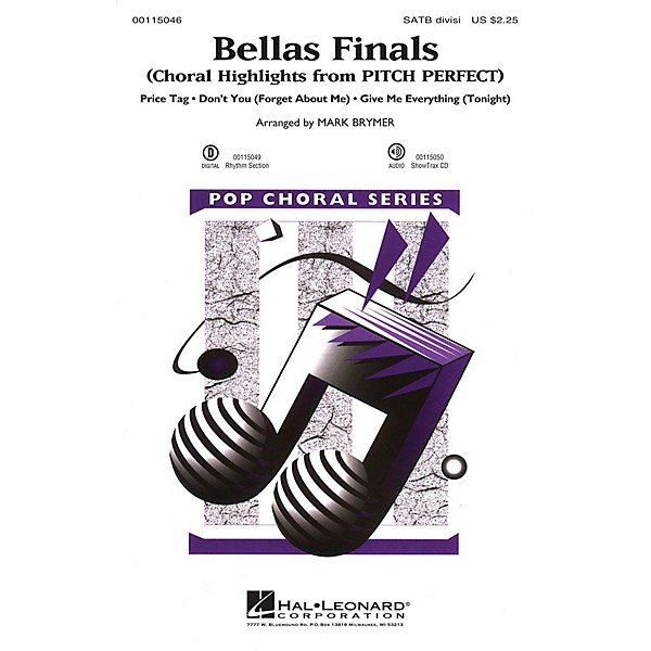 Hal Leonard Bellas Finals (Choral Highlights from Pitch Perfect) SSAA Arranged by Mark Brymer
