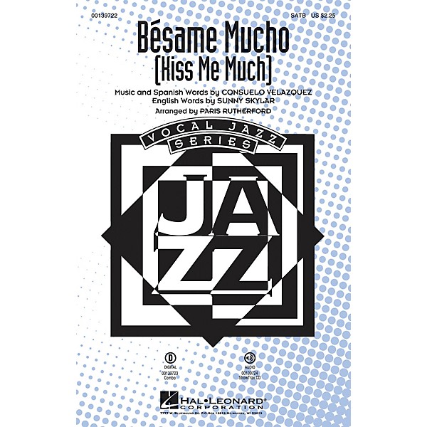 Hal Leonard Bésame Mucho (Kiss Me Much) ShowTrax CD Arranged by Paris Rutherford