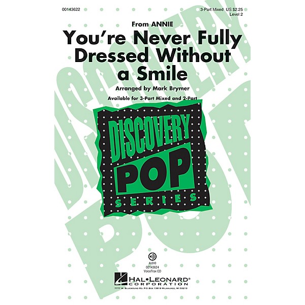 Hal Leonard You're Never Fully Dressed Without a Smile (from Annie Discovery Level 2) VoiceTrax CD by Mark Brymer