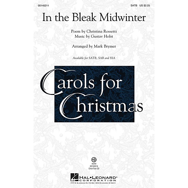 Hal Leonard In the Bleak Midwinter CHOIRTRAX CD Arranged by Mark Brymer