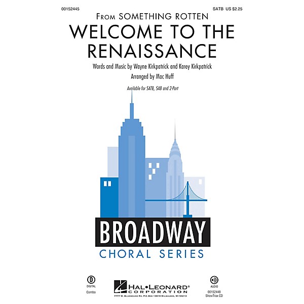 Hal Leonard Welcome to the Renaissance (from Something Rotten) ShowTrax CD Arranged by Mac Huff