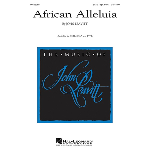 Hal Leonard African Alleluia SSAA Composed by John Leavitt