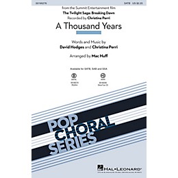 Hal Leonard A Thousand Years SSA by Christina Perri Arranged by Mac Huff