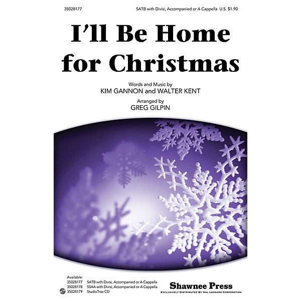 Shawnee Press I'll Be Home for Christmas Studiotrax CD Arranged by Greg Gilpin