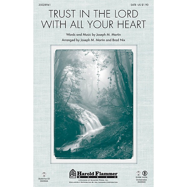 Shawnee Press Trust in the Lord with All Your Heart Studiotrax CD Arranged by Joseph M. Martin