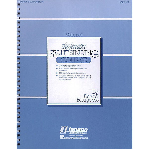 Hal Leonard The Jenson Sight Singing Course (Vol. I) (Part Exercises) Book Composed by David Bauguess