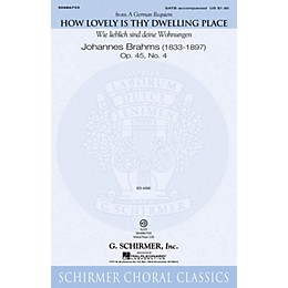 G. Schirmer How Lovely Is Thy Dwelling Place (from A German Requiem) VoiceTrax CD Composed by Johannes Brahms