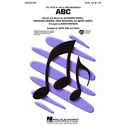 Hal Leonard ABC 2-Part by The Jackson 5 Arranged by Roger Emerson