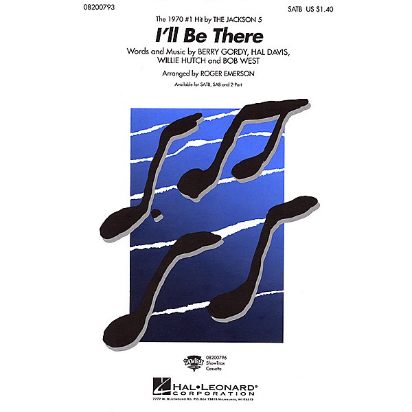 Hal Leonard I'll Be There 2-Part by The Jackson 5 Arranged by Roger Emerson