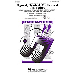 Hal Leonard Signed, Sealed, Delivered I'm Yours 2-Part by Stevie Wonder Arranged by Alan Billingsley