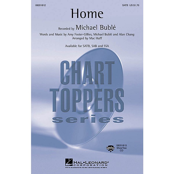 Hal Leonard Home SSA Composed by Michael Bublé