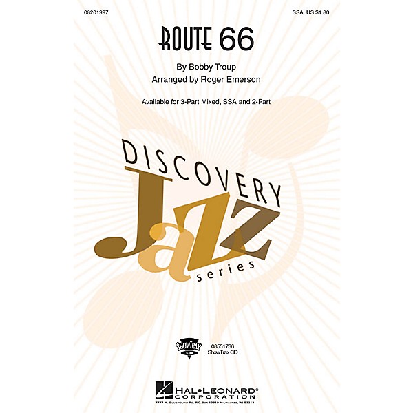 Hal Leonard Route 66 2-Part Arranged by Roger Emerson