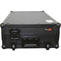 Open Box ProX XS-DDJSXWLT ATA Style Flight Road Case with Sliding Laptop Shelf and Wheels for Pioneer DDJ-SX, DDJ-SX2 and DDJ-RX DJ Mixers Level 1 Black