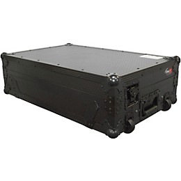Open Box ProX XS-DDJSXWLT ATA Style Flight Road Case with Sliding Laptop Shelf and Wheels for Pioneer DDJ-SX, DDJ-SX2 and DDJ-RX DJ Mixers Level 1 Black