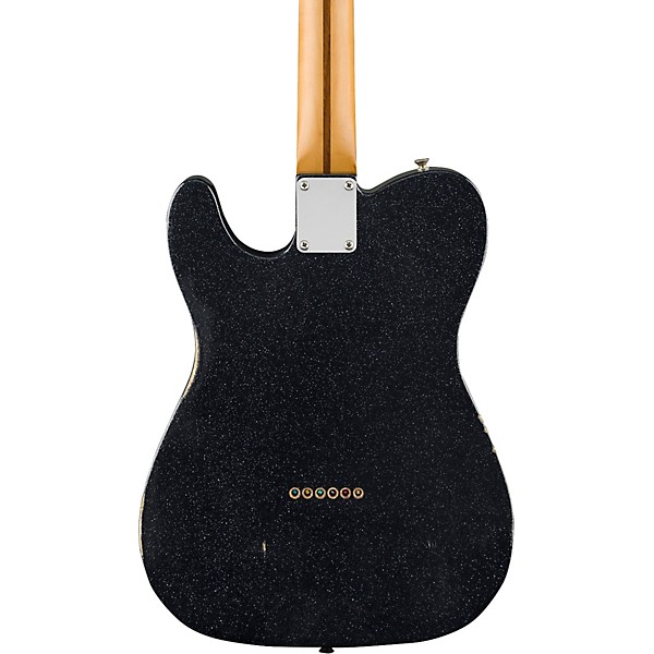 Fender Brad Paisley Road Worn Telecaster Electric Guitar Black Sparkle