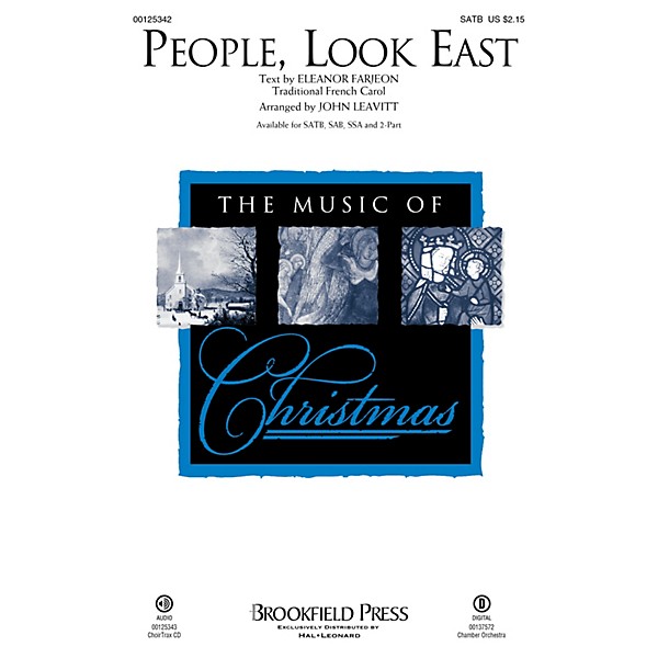 Brookfield People, Look East CHOIRTRAX CD Arranged by John Leavitt